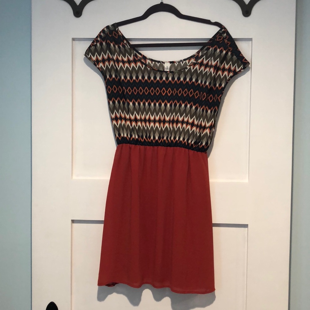 ModCloth, Pink Owl Short Sleeve Dress